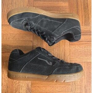 Y2K Hudson VANS Size 7.5 - Black w/Gum Sole- Vintage - Skate Shoe - Puffy - 2000